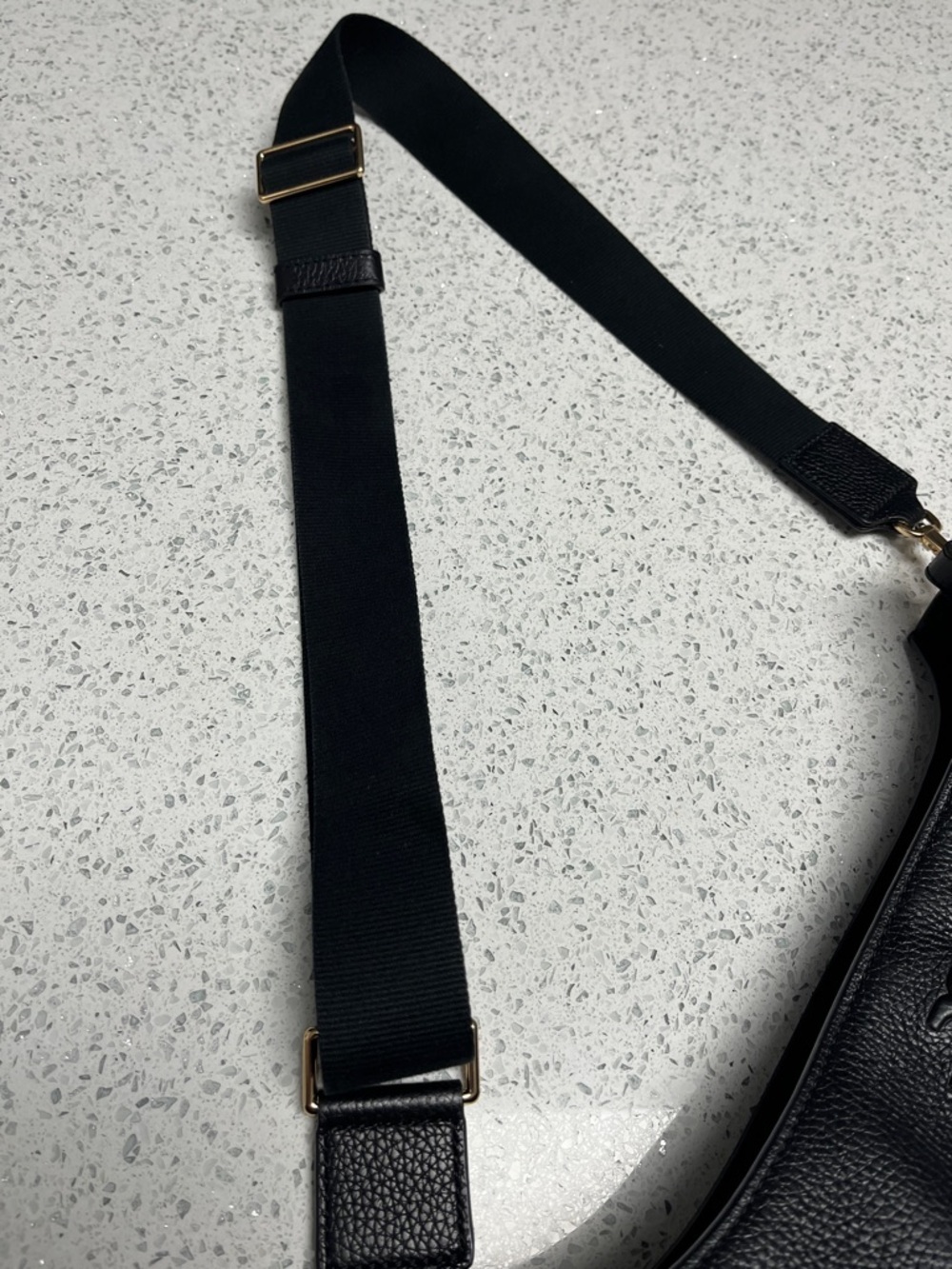 Tory Burch Black Pebbled Leather Crossbody or shoulder strap handbag - Picture 7 of 10